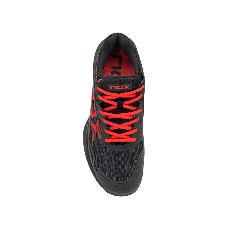 Padel Shoes NOX AT10 Lux Negro/Rojo