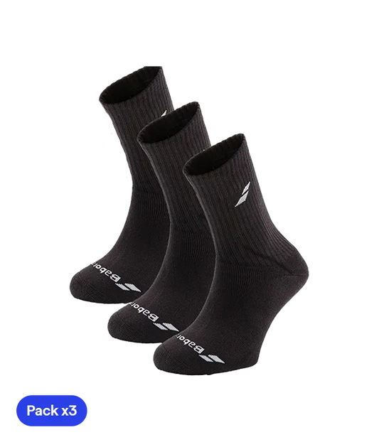 Socks Babolat Negro (Pack x3)