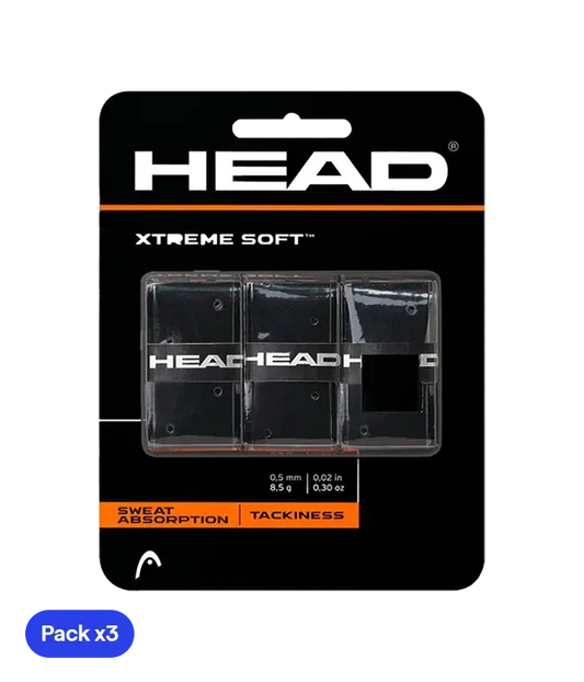 Overgrips HEAD XtremeSoft Negro (Pack x3)