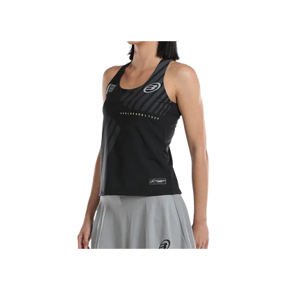 Camiseta Bullpadel WPT Llave Mujer Negra