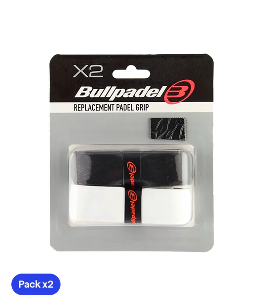 Grips Bullpadel GR-1210 Negro y White (Pack x2)