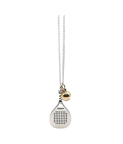 Colgante VdP Pala en Plata + Pelota en Oro