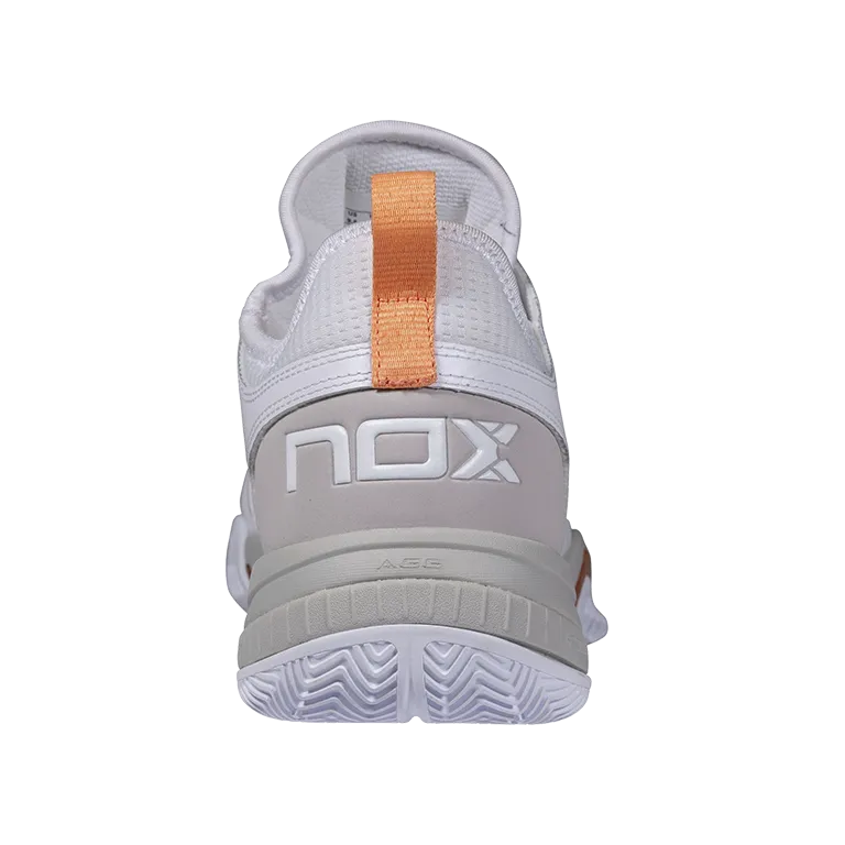 Padel Shoes NOX Nerbo White/Coral Gold