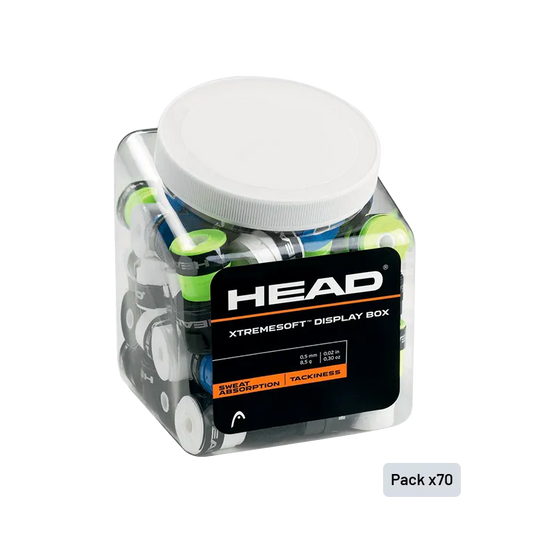 Tambor Overgrips HEAD XtremeSoft Display Multiccolor (x70)