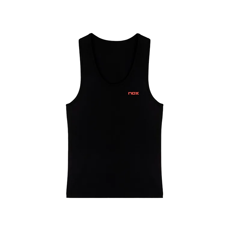 Camiseta Tirantes NOX Team Fit Mujer Negro