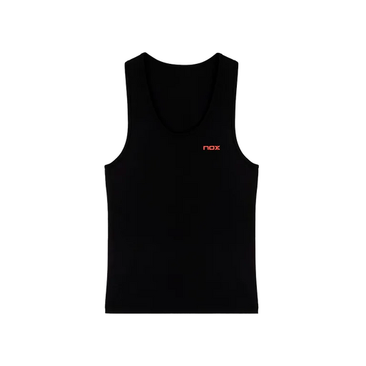 Camiseta Tirantes NOX Team Fit Mujer Negro