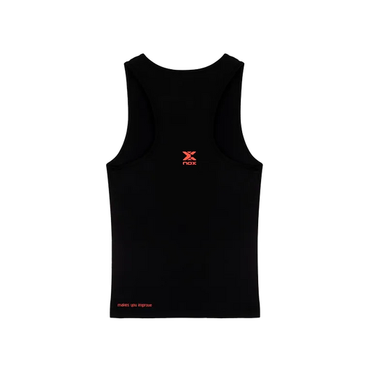Camiseta Tirantes NOX Team Fit Mujer Negro