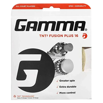 Brown - Tnt2 Fusion Plus 16g-Strings-Gamma-37070-DEFAULT-L-Tennis Express