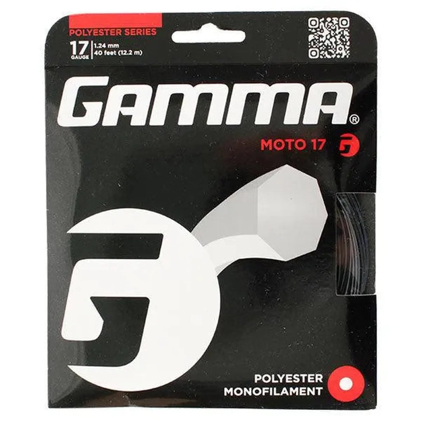 Moto 17G Tennis String Black-Strings-Gamma-38842-DEFAULT-L-Tennis Express