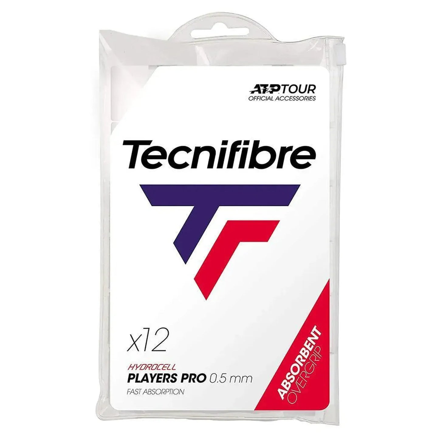Pro Players Tennis Overgrip 12 Pack White-Accessories-Tecnifibre-39302-DEFAULT-L-Tennis Express