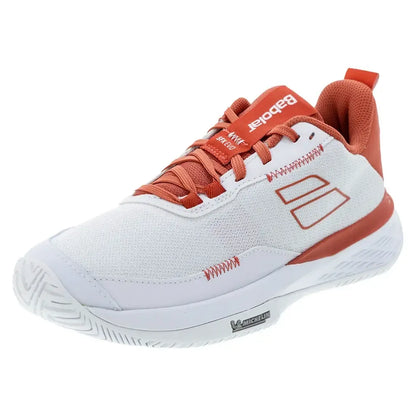 Women's SFX Evo All Court Tennis Shoes White and Terra Cotta-Footwear-Babolat-3A1F25A556-1110F25copy-Tennis Express