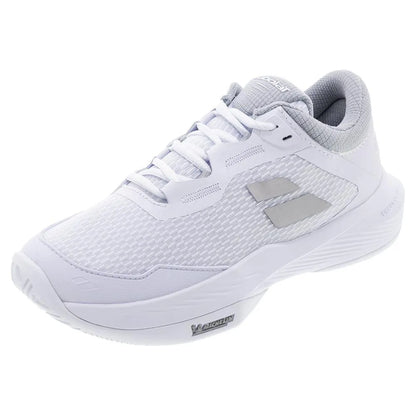 Women's SFX 4 Tennis Shoes White and Silver-Footwear-Babolat-3A1S25A530-1019S25-2_e8aaa6da-8011-4af7-a9bf-fd81c2a6bd5f-Tennis Express