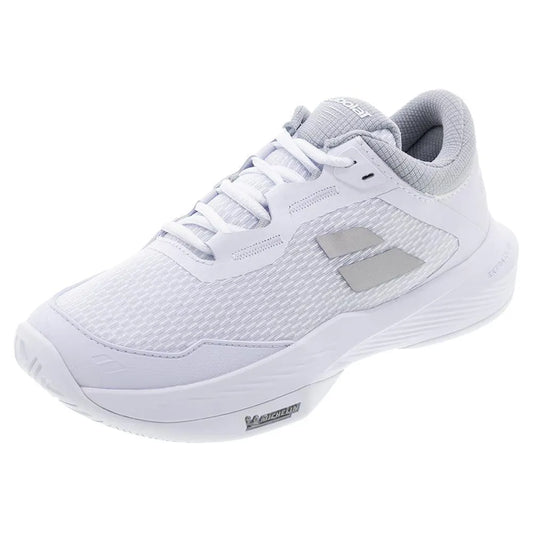 Women's SFX 4 Tennis Shoes White and Silver-Footwear-Babolat-3A1S25A530-1019S25-2_e8aaa6da-8011-4af7-a9bf-fd81c2a6bd5f-Tennis Express