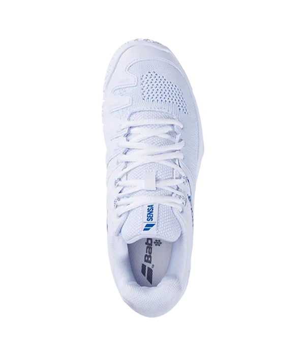 Padel Shoes Babolat Sensa Mujer White/Cool Blue 2025