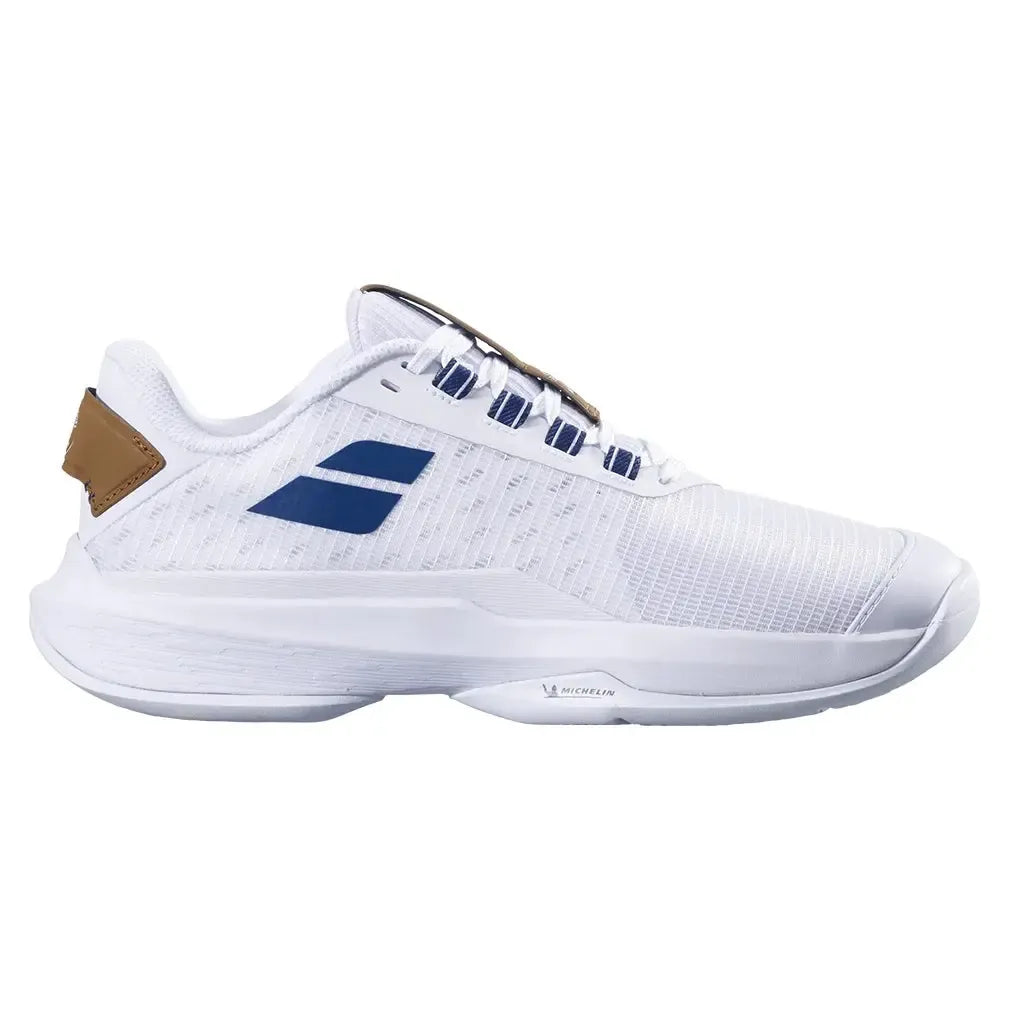 Women's Jet Tere 2 Wimbledon Tennis Shoes White and Blue Navy