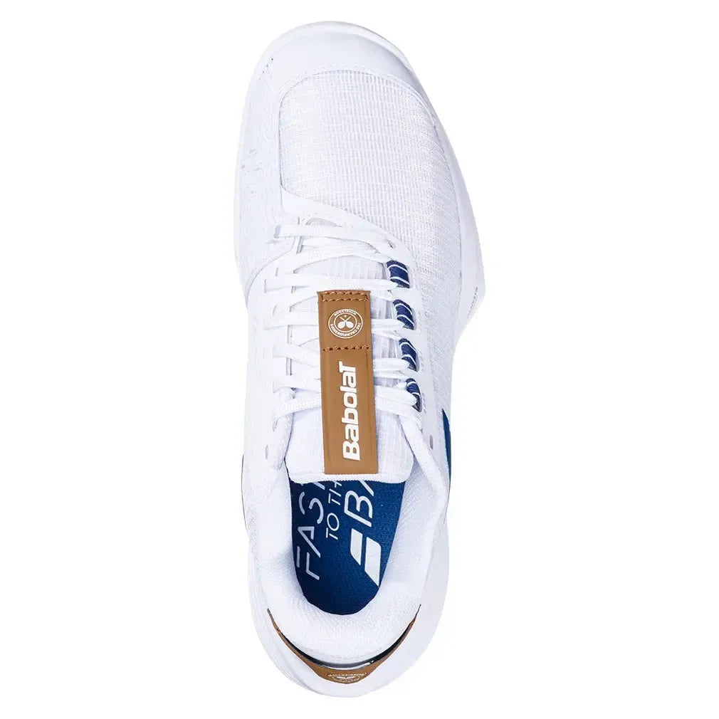 Women's Jet Tere 2 Wimbledon Tennis Shoes White and Blue Navy