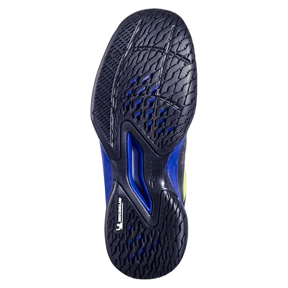 Juniors' Propulse 3 Tennis Shoes Black and Dark Blue