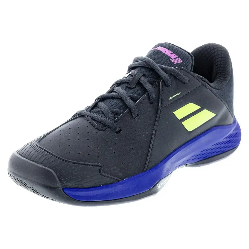 Juniors' Propulse 3 Tennis Shoes Black and Dark Blue-Footwear-Babolat-3K2F25A478-2050F25copy-Tennis Express