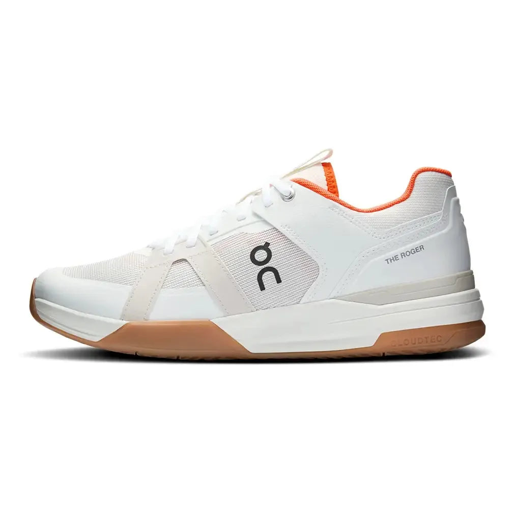 Men's THE ROGER Clubhouse Pro Tennis Shoes Ivory and Flame