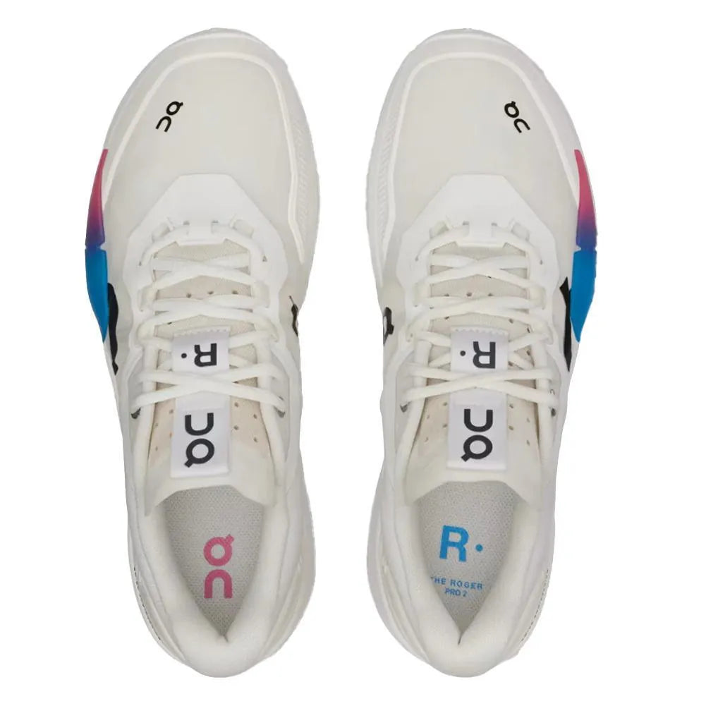 Men's THE ROGER Pro 2 Tennis Shoes White and Malibu