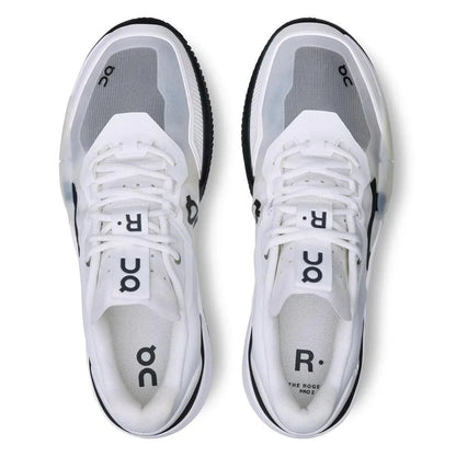 Men's The Roger Pro 2 Clay Tennis Shoes White and Black