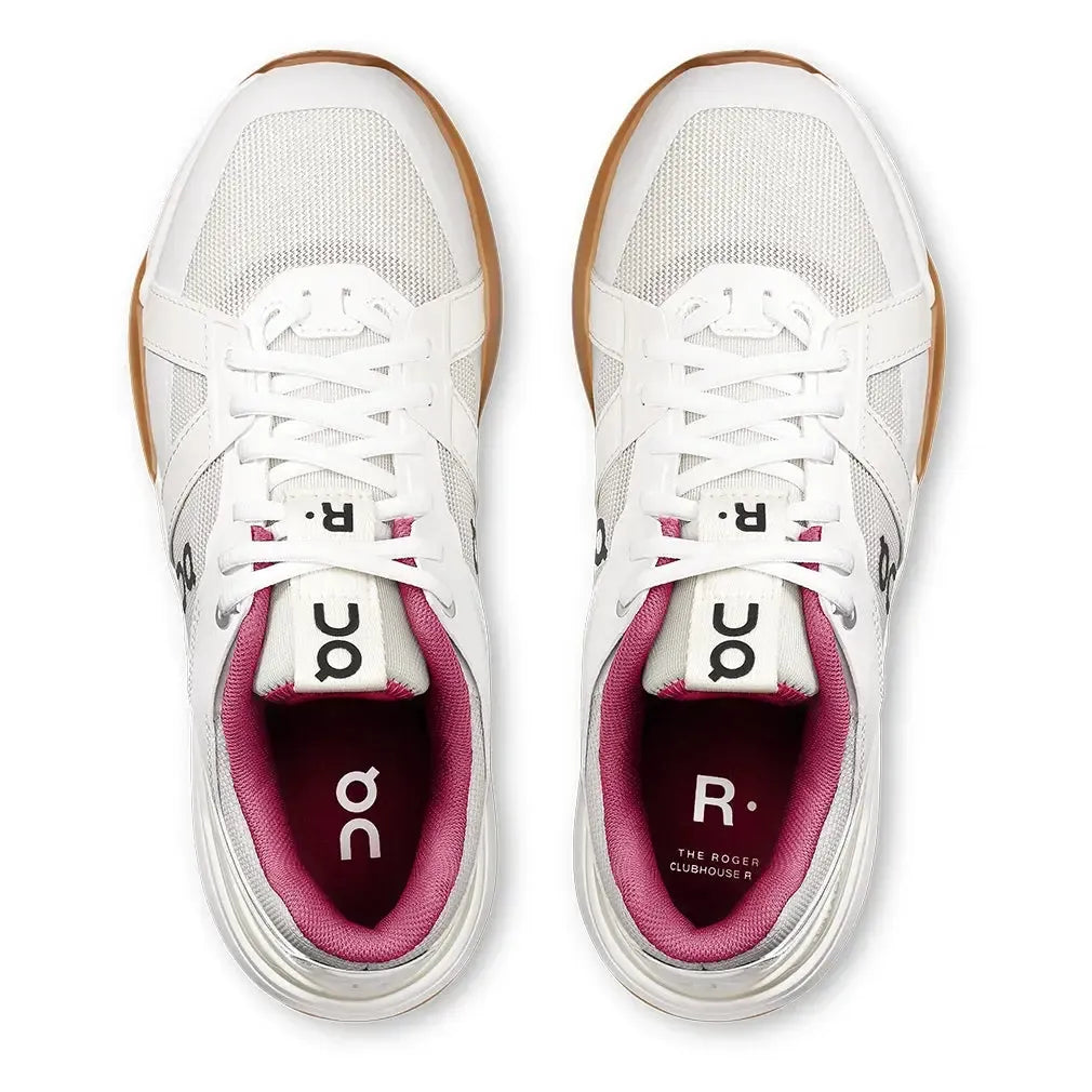 Women's THE ROGER Clubhouse Pro Tennis Shoes Ivory and Grenadine
