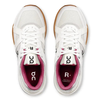 Women's THE ROGER Clubhouse Pro Tennis Shoes Ivory and Grenadine