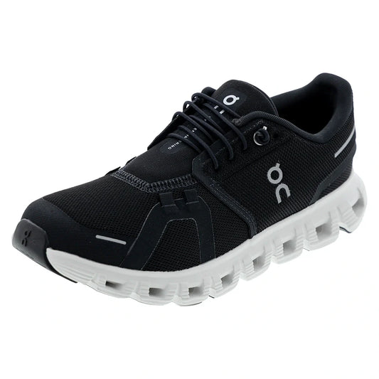 Women's Cloud 6 Shoes Black and White-Footwear-On-3WF10060299copy-Tennis Express