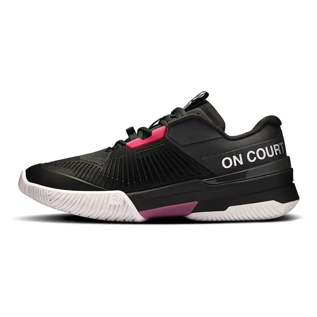 Women's THE ROGER Pro Fire Tennis Shoes Black and Pink