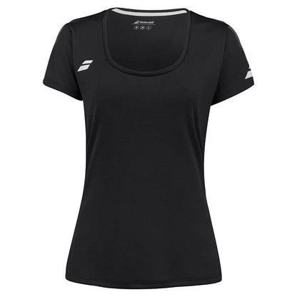 Women's Play Cap Sleeve Tennis Top-Apparel-Babolat-3WP2011-Black-Tennis Express
