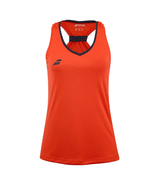 Camiseta Babolat Play Tank Top Mujer Naranja