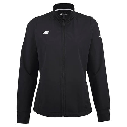 Women's Play Tennis Jacket Black-Apparel-Babolat-3WP2121-2000B-Tennis Express