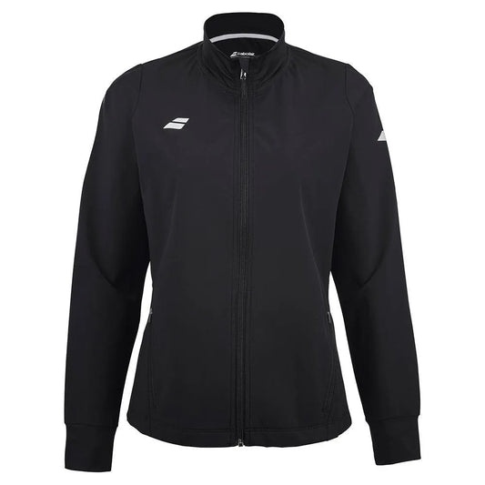 Women's Play Tennis Jacket Black-Apparel-Babolat-3WP2121-2000B-Tennis Express