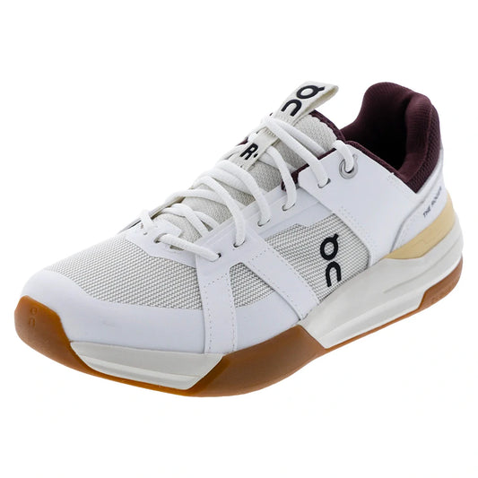 Juniors' THE ROGER Clubhouse Pro Tennis Shoes White and Maroon