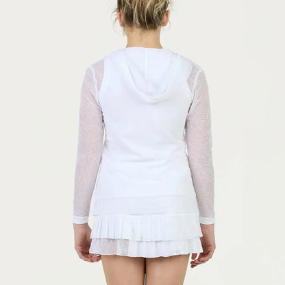 Girls' Bliss Long Sleeve Tennis Hoodie Moon Roses-Apparel-Sofibella-4002BLS-S23-11-Tennis Express
