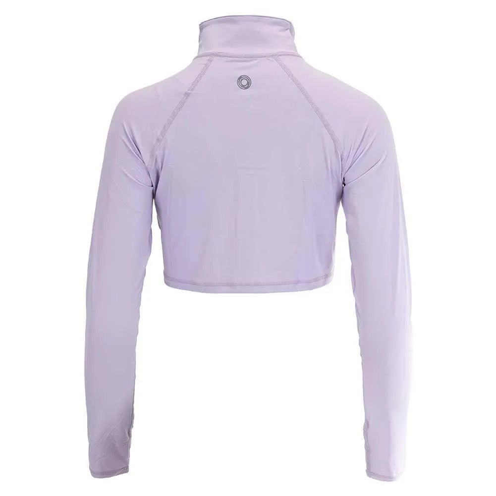 Women's Full Zip Tennis Crop Top