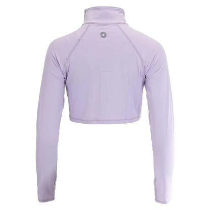 Women's Full Zip Tennis Crop Top