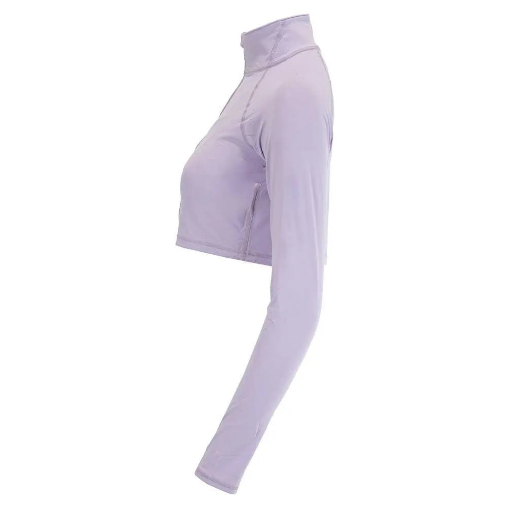 Women's Full Zip Tennis Crop Top