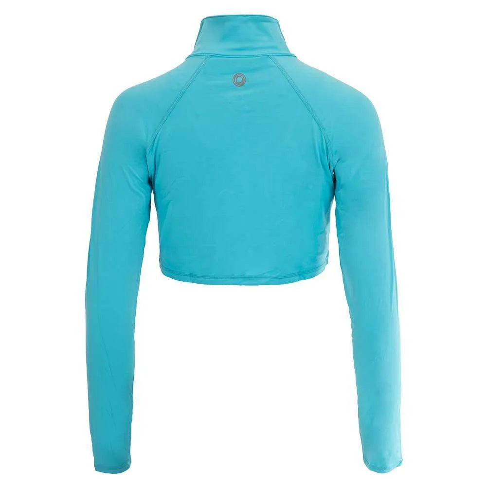 Women's Full Zip Tennis Crop Top