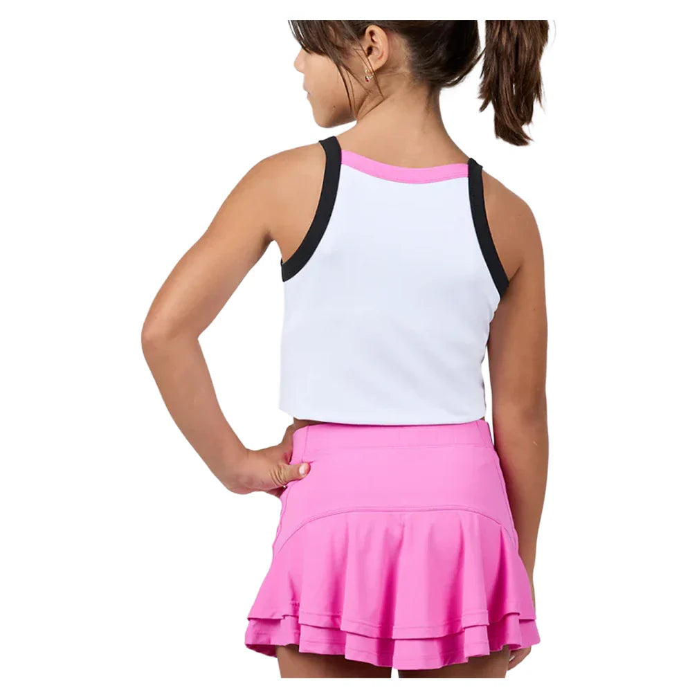 Girls' Pinkology Tennis Tank White