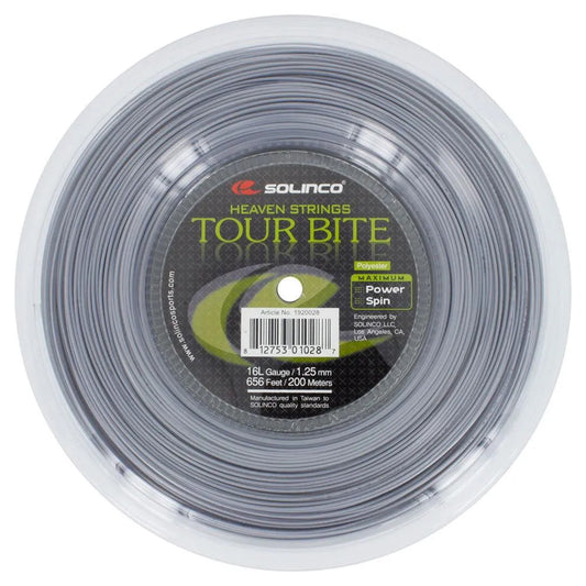 Tour Bite 16L Reel Tennis String Silver-Strings-Solinco-43008-DEFAULT-L-Tennis Express