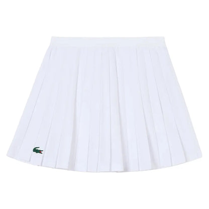 Girls' Logo Sport Pleated Tennis Skirt-Apparel-Lacoste-447286-W8L-1-Tennis Express