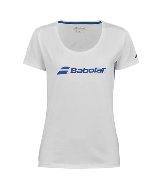 Camiseta Babolat Exercise Tee Mujer White/White 2025