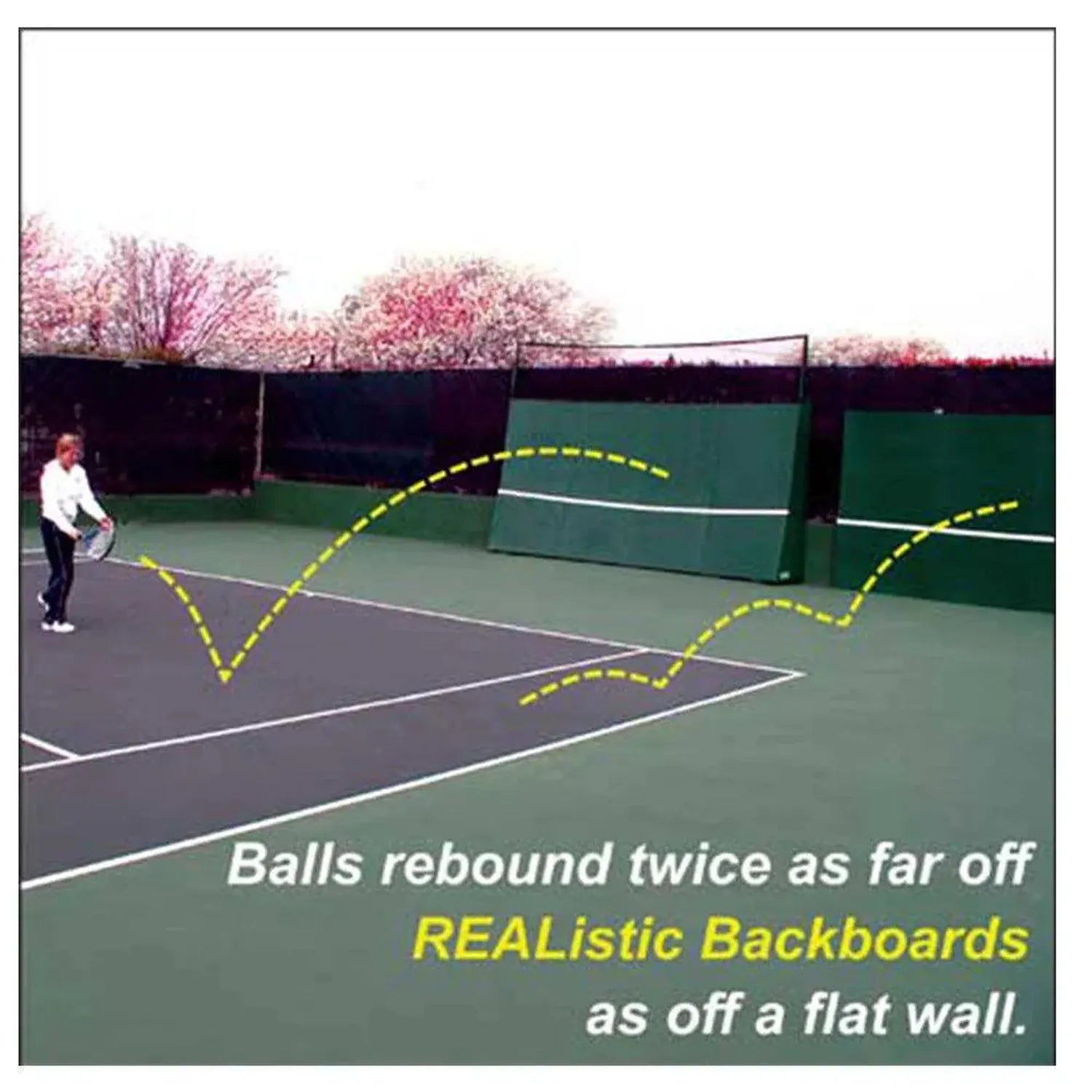 DUAL-CURVED BACKBOARD 8X12-Court Equipment-Oncourt Offcourt-5010-DEFAULT-L-Tennis Express