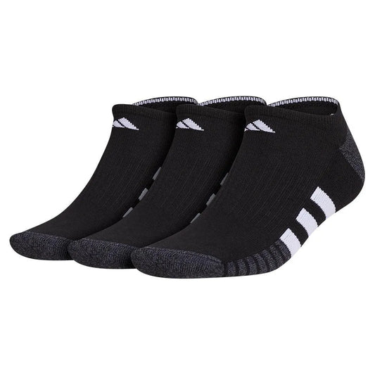 Men's Cushioned 3.0 3 Pack No Show Tennis Socks Black and White-Socks-Adidas-5155907_4bc5f6b7-36f3-4c6d-9c32-2808c7993f5d-Tennis Express