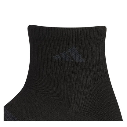 Men's Superlite 3.0 6 Pack Quarter Tennis Socks Black and Night Grey