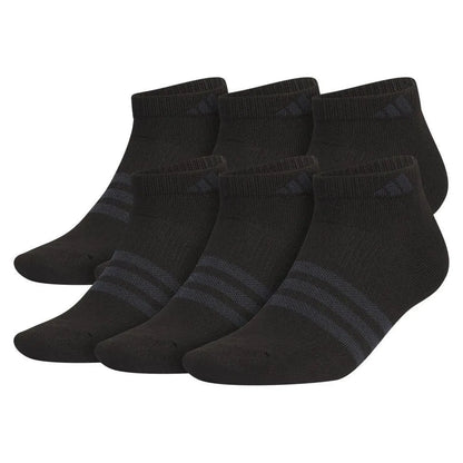 Men's Superlite 3.0 6 Pack Low Cut Tennis Socks Black and Night Grey-Socks-Adidas-5157896-S24-1-Tennis Express