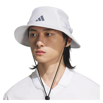 Men's Victory 5 Bucket Hat White and Black