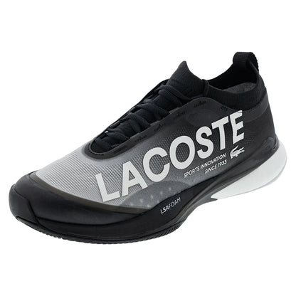 Men's AG-LT25 Lite Tennis Shoes Black and White-Footwear-Lacoste-51SMA0018-312copy-Tennis Express