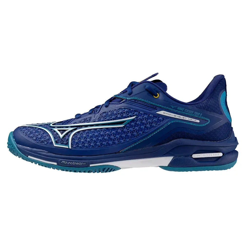 Men's Wave Exceed Tour 6 Tennis Shoes Bellwether Blue and White